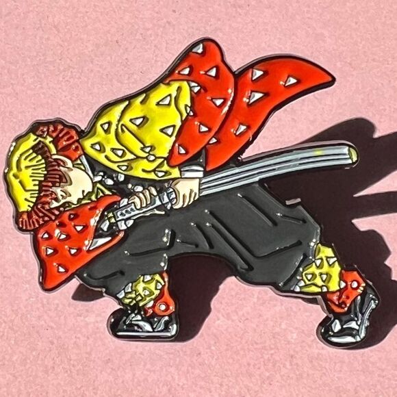 Zenitsu First Form Enamel Pin - Picture 2 of 5